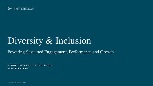 Diversity & Inclusion Strategy 2020 - Page 1